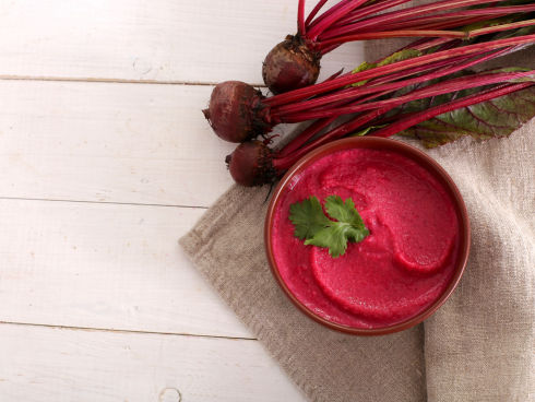 BLW Recipe: Beetroot hummus